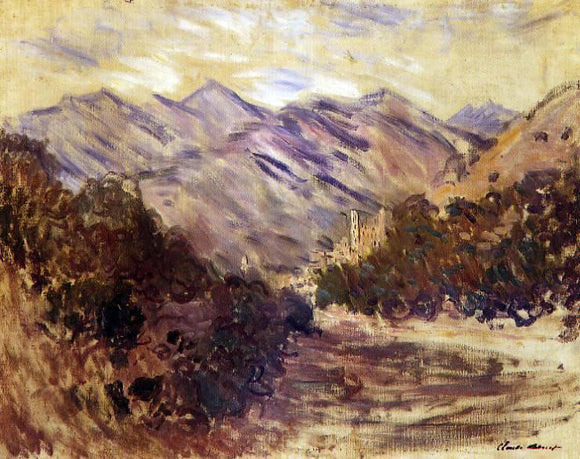  Claude Oscar Monet The Valley of the Nervia with Dolceacqua - Canvas Art Print
