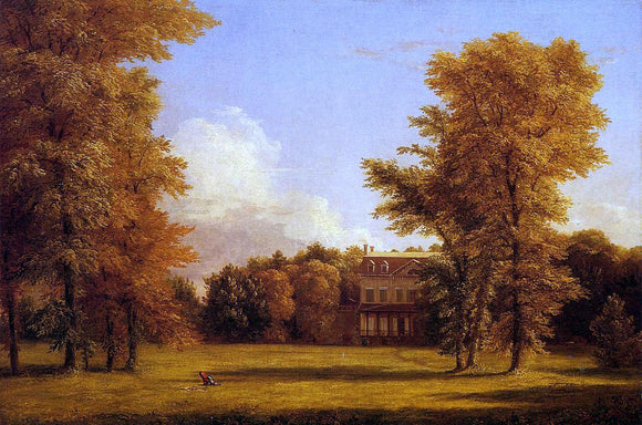  Hendrik-Dirk Kruseman Van Elten The Van Rensselaer Manor House - Canvas Art Print