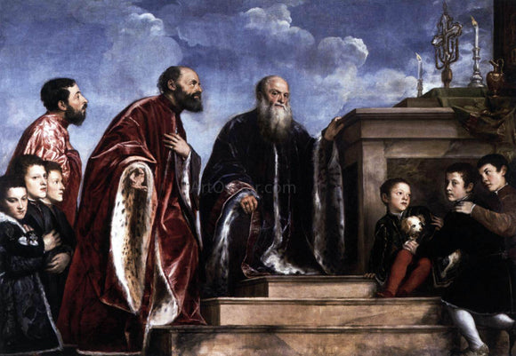  Titian The Vendramin Family Venerating a Relic of the True Cross - Canvas Art Print