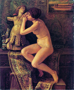  Elihu Vedder The Venetian Model - Canvas Art Print