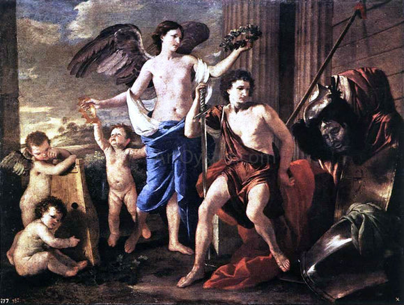  Nicolas Poussin The Victorious David - Canvas Art Print