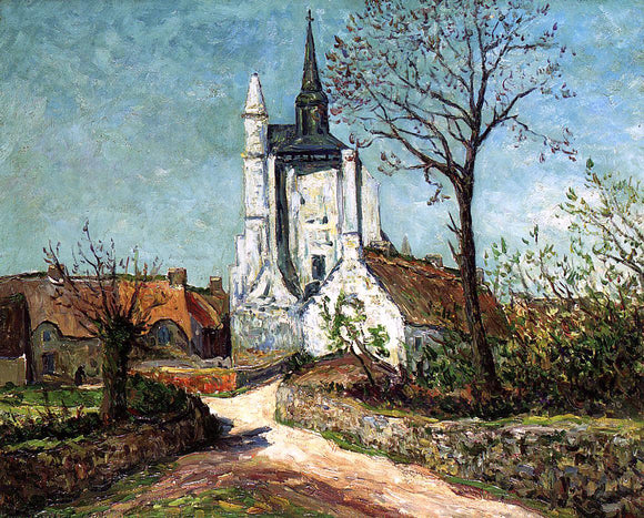  Maxime Maufra The Village and Chapel of Sainte-Avoye (also known as Morbihan) - Canvas Art Print