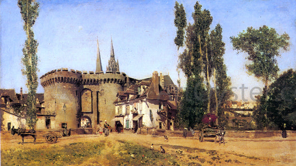 Martin Rico Y Ortega The Village of Chartres - Canvas Art Print