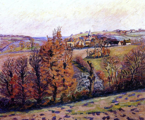  Armand Guillaumin The Village of Crozant - Canvas Art Print