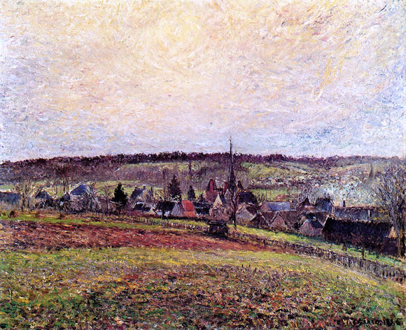  Camille Pissarro The Village of Eragny - Canvas Art Print
