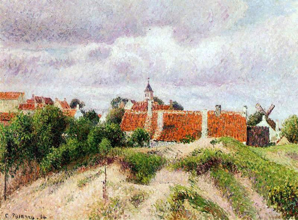  Camille Pissarro The Village of Knocke, Belgium - Canvas Art Print