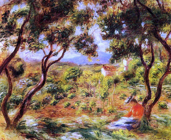  Pierre Auguste Renoir The Vineyards of Cagnes - Canvas Art Print
