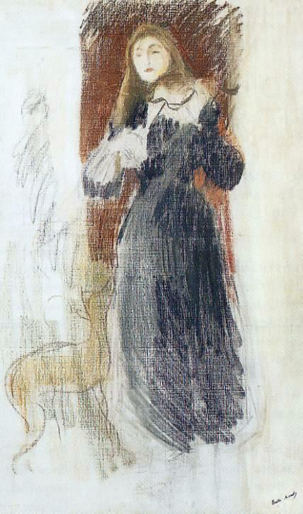  Berthe Morisot The Violin - Canvas Art Print