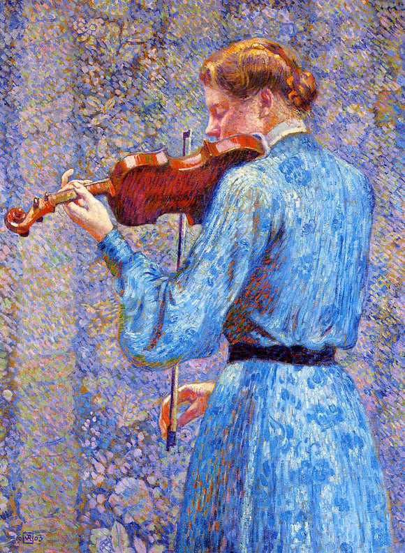  Theo Van Rysselberghe The Violinist - Canvas Art Print