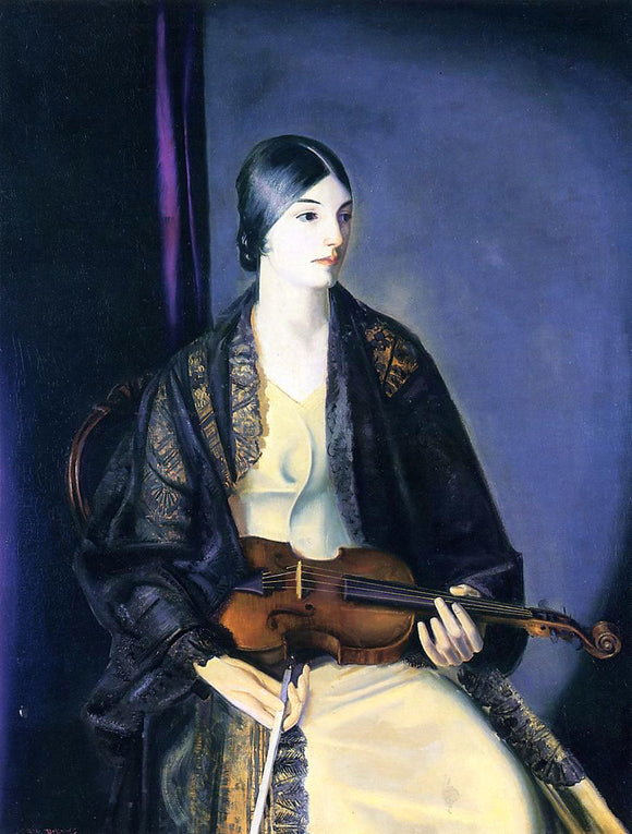  George Wesley Bellows The Violinist Leila Kalman - Canvas Art Print