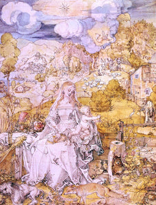  Albrecht Durer The Virgin Among a Multitute of Animals - Canvas Art Print