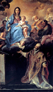 Carlo Maratti The Virgin Appearing to St Philip Neri - Canvas Art Print