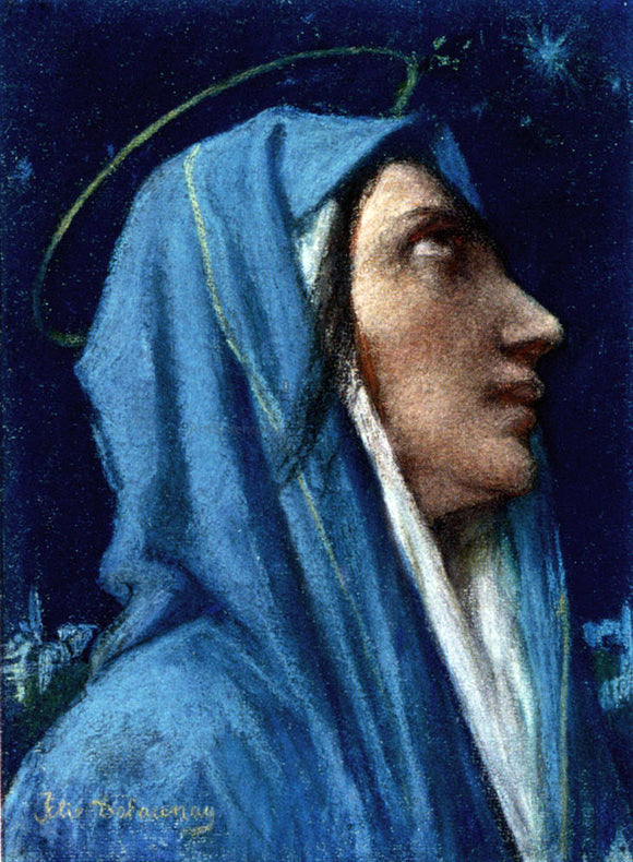  Jules-Elie Delauney The Virgin Crowned - Canvas Art Print