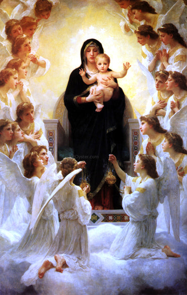  William Adolphe Bouguereau The Virgin With Angels - Canvas Art Print