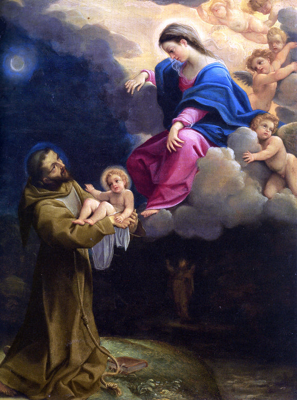  Lodovico Carracci The Vision of Saint Francis - Canvas Art Print