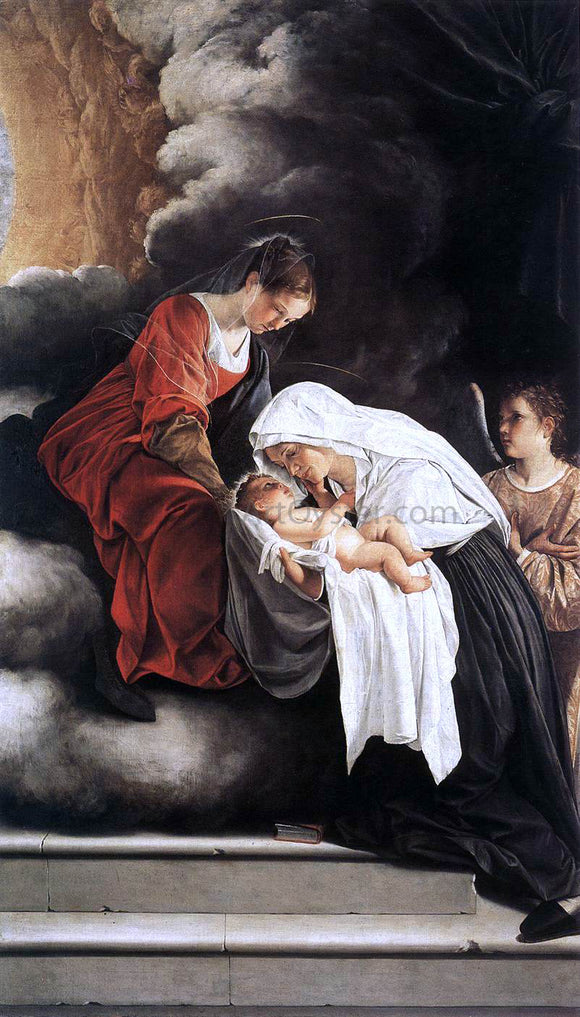  Orazio Gentileschi The Vision of St Francesca Romana - Canvas Art Print