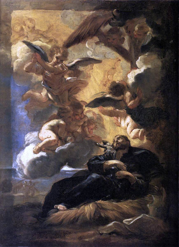 Baciccio The Vision of St Francis Xavier - Canvas Art Print