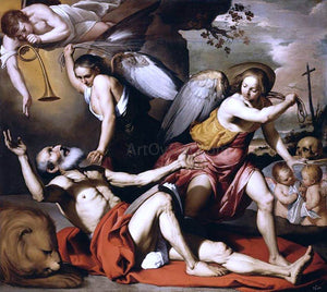  Bernardino Mei The Vision of St Jerome - Canvas Art Print