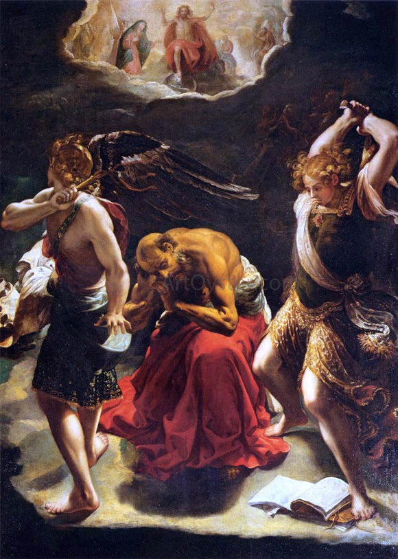  Orazio Borgianni The Vision of St Jerome - Canvas Art Print
