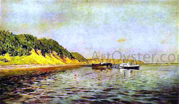  Isaac Ilich Levitan The Volga, A Calm Day - Canvas Art Print