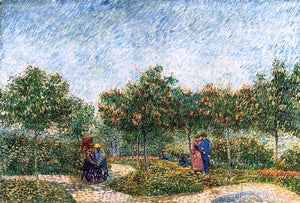  Vincent Van Gogh The Voyer d'Argenson Park in Asnieres - Canvas Art Print