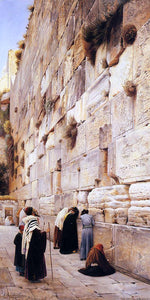  Gustav Bauernfeind The Wailing Wall, Jerusalem - Canvas Art Print