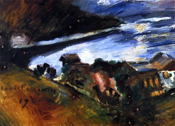  Lovis Corinth The Walchensee in the Moonlight - Canvas Art Print