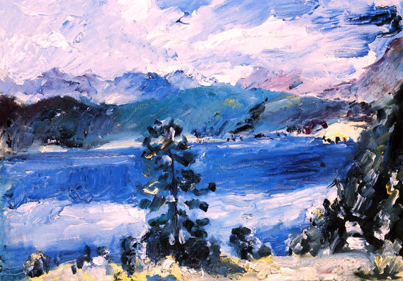  Lovis Corinth The Walchensee with a Larch Tree - Canvas Art Print