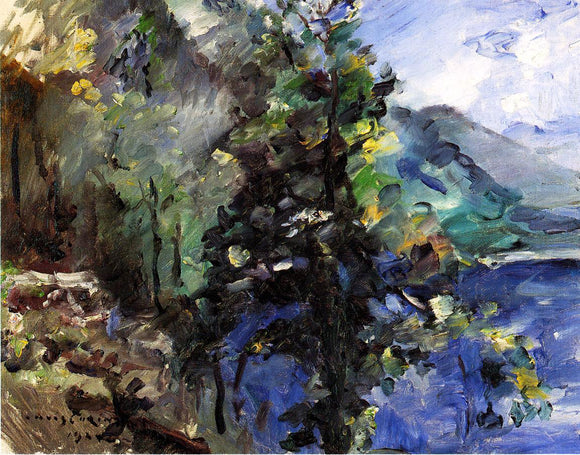 Lovis Corinth The Walchensee with the Slope of the Jochberg - Canvas Art Print