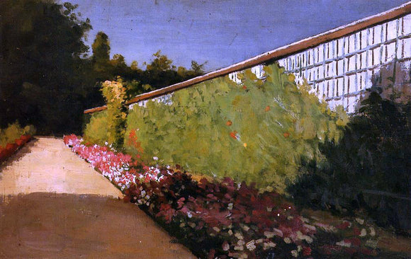  Gustave Caillebotte The Wall of the Kitchen Garden, Yerres - Canvas Art Print