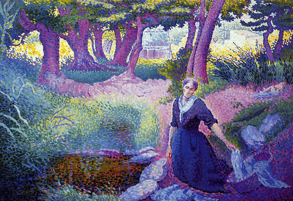  Henri Edmond Cross The Washerwoman - Canvas Art Print