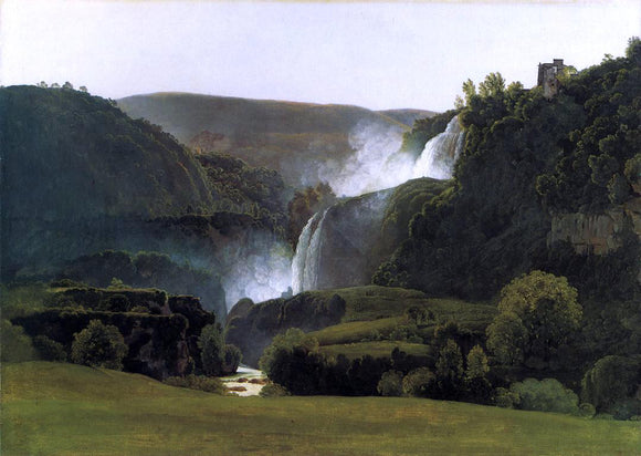  Johann Martin Von Rohden The Waterfalls of Tivoli - Canvas Art Print