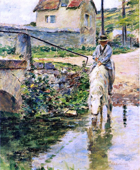  Theodore Robinson The Watering Place - Canvas Art Print