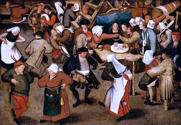  The Younger Pieter Brueghel The Wedding Dance in a Barn - Canvas Art Print