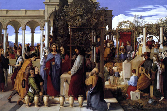  Julius Schnorr Von Carolsfeld The Wedding Feast at Cana - Canvas Art Print