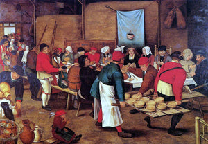  The Younger Pieter Bruegel The Wedding Feast in a Barn - Canvas Art Print
