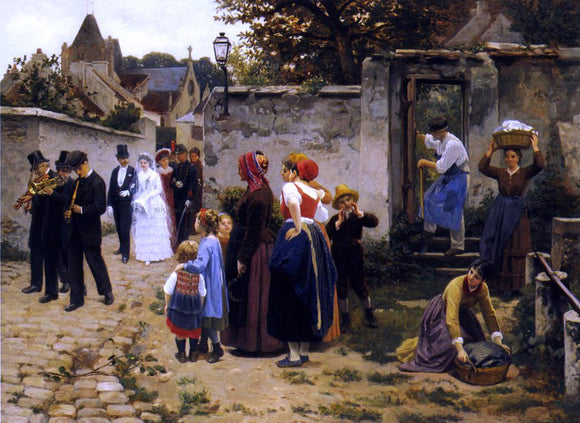  Guillaume Seignac The Wedding Procession - Canvas Art Print