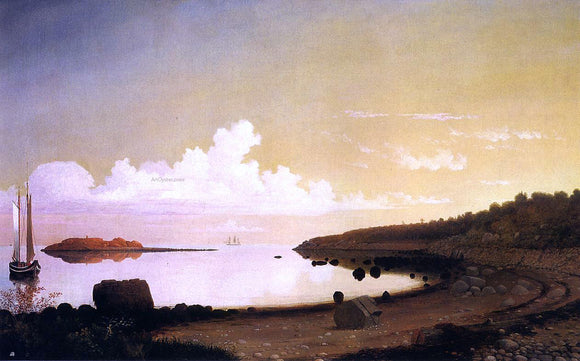  Fitz Hugh Lane The Westen Shore with Norman's Woe - Canvas Art Print