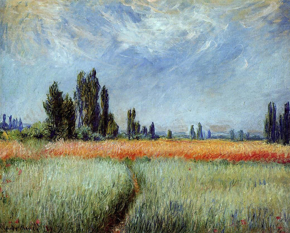  Claude Oscar Monet The Wheat Field - Canvas Art Print