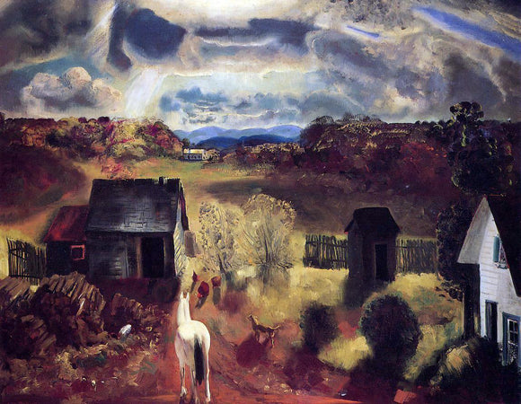  George Wesley Bellows The White Horse - Canvas Art Print