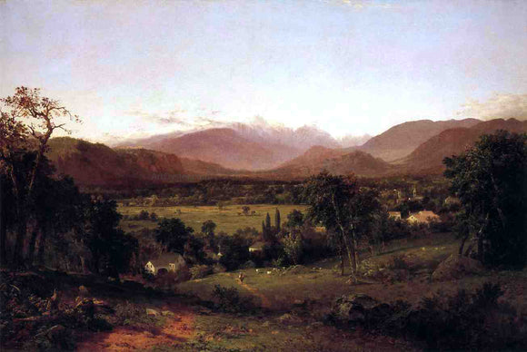  John Frederick Kensett The White Mountains - From North Conway - Canvas Art Print