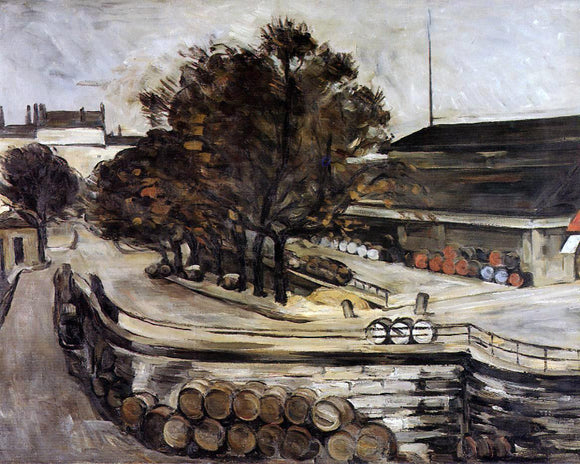  Paul Cezanne The Wine Depot, Seen from Rue de Jussieu - Canvas Art Print