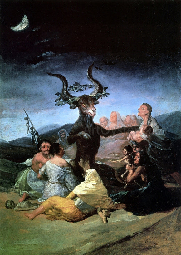  Francisco Jose de Goya Y Lucientes The Witches' Sabbath - Canvas Art Print