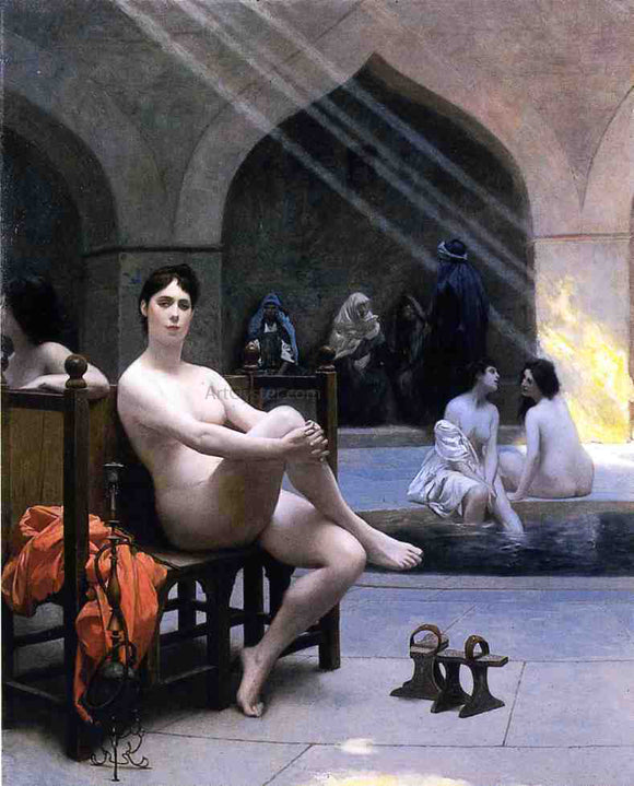  Jean-Leon Gerome The Women's Bath - Canvas Art Print