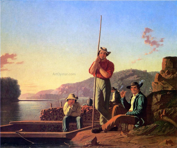  George Caleb Bingham The Wood Boat - Canvas Art Print