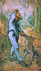  Vincent Van Gogh The Woodcutter (after Millet) - Canvas Art Print