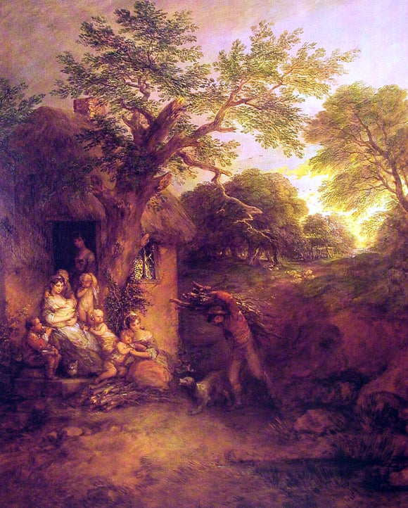  Thomas Gainsborough The Woodcutters' Return - Canvas Art Print