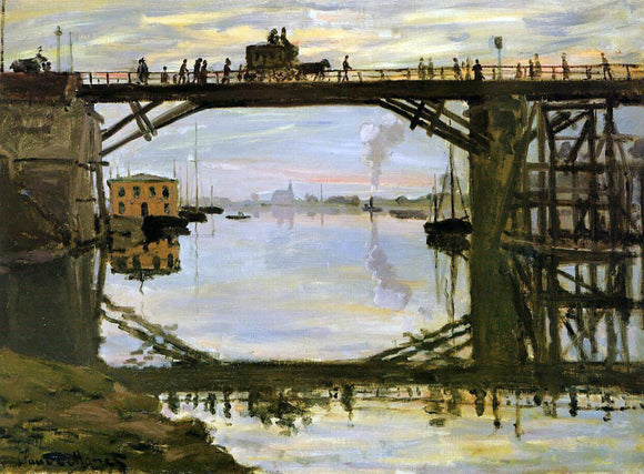  Claude Oscar Monet The Wooden Bridge - Canvas Art Print