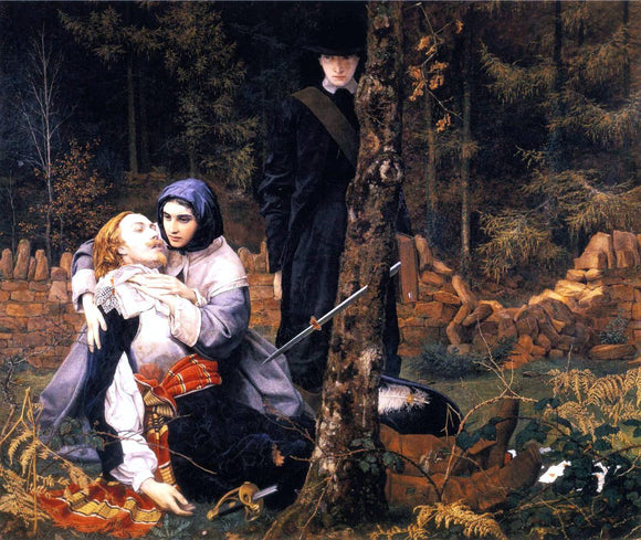  William Shakespeare Burton The Wounded Cavalier - Canvas Art Print