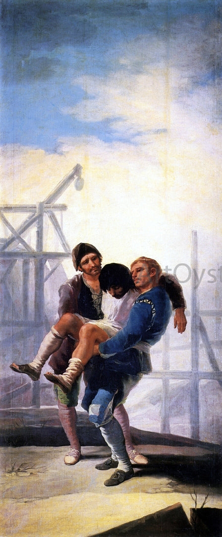  Francisco Jose de Goya Y Lucientes The Wounded Mason - Canvas Art Print